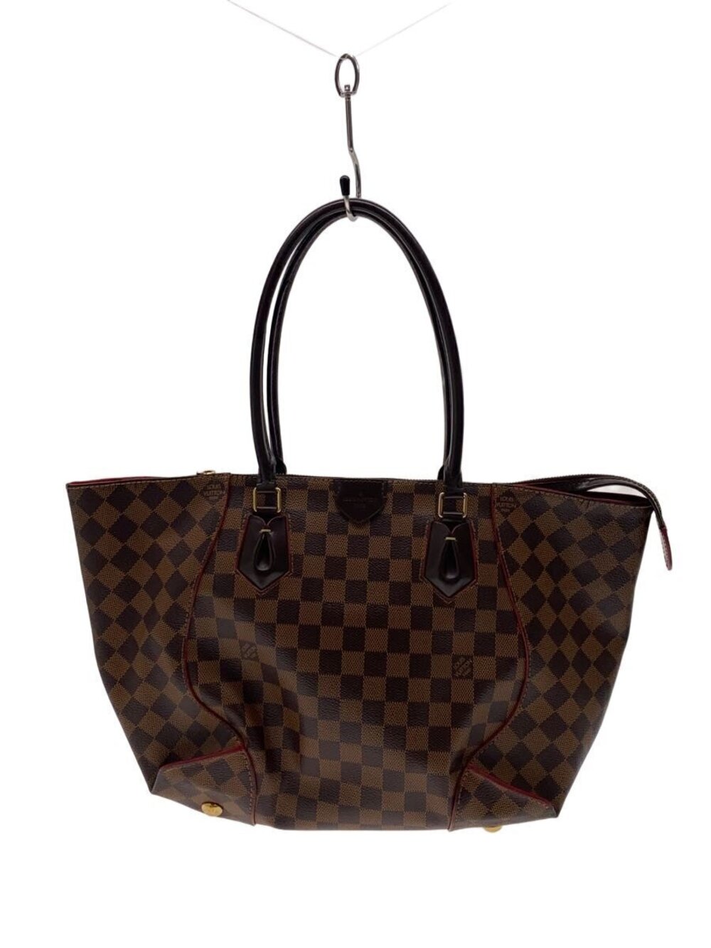 LOUIS VUITTON Caissa Tote Damier Ebene Brown
